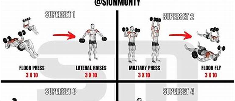 Push workouts with dumbbells